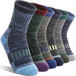 Kids Merino Wool Hiking Socks Boys Girls Toddler Thermal Winter Warm Thick Cushioned Moisture Wicking Socks 6 Pairs