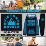 Fortnite Tracksuit Set for Boys, Teens, 2-Pc Hoodie & Joggers, Pullover Sweatshirt with Kangaroo Pocket, Gamer Gifts for Boys - Image 3