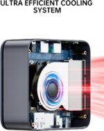 GMKtec Mini PC Ryzen 5 3500U (Beats N150) 16GB 256GB SSD 2.5GbE NIC LAN Office Home Desktop Computers, Triple 4K Display, WiFi, BT, USB-C, DP Nucbox G10 Black - Image 5