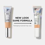 IT Cosmetics CC+ Cream (Medium) - Natural Full Coverage Foundation With SPF 50+, Color Corrector & Anti-Aging Hydrating Serum, Hyaluronic Acid + Peptides, Lightweight - 1.08 fl oz - Image 6
