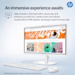 HP 2025 22" FHD All-in-One Desktop Computer • The New Version for Everyday Use • Latest 13th Gen Intel Quad-Core CPU • 32GB DDR5 • 128GB Storage • HDMI • Type-C • Wi-Fi • HD Webcam • Win11 • White - Image 3