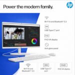 HP 2025 22" FHD All-in-One Desktop Computer • The New Version for Everyday Use • Latest 13th Gen Intel Quad-Core CPU • 32GB DDR5 • 128GB Storage • HDMI • Type-C • Wi-Fi • HD Webcam • Win11 • White - Image 8