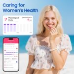 prxxhri Smart Health Ring, Featuring Stress and Sleep Monitoring Functions, Compatible with iOS and Android, Waterproof Fitness Tracker for Women & Men, No Subscription Fee. (Rose Gold, 9) - Image 6