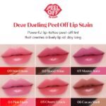 ETUDE Dear Darling Peel Off Lip Stain (Cherry Crack) – Teen girl gifts, Hydrating Hydrogel Tint, Fruity scent, Long Lasting & Waterproof, High Pigment, Easy Peel Off, All‑Day Color Lip Tattoo - Image 8