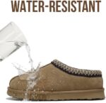 Project Cloud Mens Slippers 100% Genuine Leather with Australian Shearling Lining & Memory Foam Insole Outdoor & House Slippers for Men - Non-Slip Fuzzy Mens Shoes - Image 5