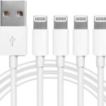 4Pack [Apple MFi Certified] Charger Lightning to USB Charging Cable Cord Compatible iPhone 14/13/12/11 Pro/11/XS MAX/XR/8/7/6s Plus,iPad Pro/Air/Mini,iPod Touch (3.3ft)
