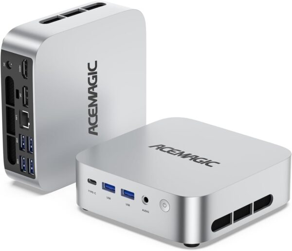 ACEMAGICIAN M1 Mini PC AMD Ryzen 7 6800H 16GB DDR5 512GB PCle SSD Mini Computers (8C/16T, up to 4.7GHz), Windows 11 Pro Radeon 680M 4K Triple Display Desktop Computers 3.2Type-C/LAN 2.5G/BT5.2/WiFi 6