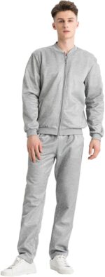Lavnis Men's Casual Tracksuit Long Sleeve Running Jogging Athletic Sports Set - Image 5