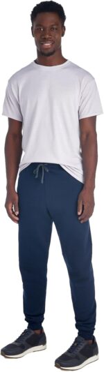 Jerzees Mens NuBlend Fleece Joggers with Pockets, Relaxed Fit, Cotton Blend - Image 3