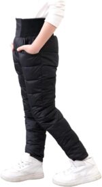 UGREVZ Girls Boys Snow Pants 2-9 Years old Thick Winter Warm Pants Girl Activewear Clothes - Image 5
