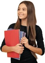 Brix Girls' Long Sleeve Tees - 100% Cotton Tagless 4 -Pack Crew Neck Super Soft Cotton T Shirts. - Image 2