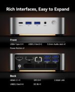 ACEMAGICIAN W1 Mini PC - AMD Ryzen 7 H 255(Upgraded 8745HS), 32GB DC5600MHz DDR5 1TB PCIe4.0 M.2 SSD Mini Computers(8C/16T, up to 4.9GHz), Radeon 780M 8K Triple Display USB4 WiFi6E/BT5.2, VESA 2.5GbE - Image 9