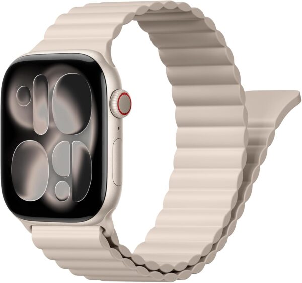 Magnetic Sport Bands for Apple Watch Band 40mm 38mm 41mm 42mm 44mm 45mm 46mm iWatch bands for Women Men,Silicone Loop Strap Wristband for Apple Watch Series 11 10 9 8 7 6 5 4 3 SE 3/2nd Ultra/3/2 49mm