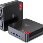 KAMRUI AM21 Mini PC, AMD Ryzen 7 8745HS (8C/16T, up to 4.9GHz), 32GB DDR5 5600MHz RAM, 1TB M.2 2280 PCIe 4.0 SSD, Mini Desktop Computer with Radeon 780M, USB4, Quad Display, Dual LAN, HDMI, WiFi 6