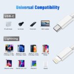 USB C to Lightning Cable 3FT 2Pack [Apple MFi Certified], Power Delivery iPhone Cables Type C iPhone Charger Cord Fast Charging Compatible iPhone 14 13 12 11 Pro Max X XS XR 8 7 6s Plus SE - Image 7