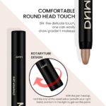 8Pcs Cream Eye Shadow Brightener Stick Makeup Set, Champagne Pearl Taupe Bronze Cocoa Stone Putty Smoky Amethyst Shimmer Matte Eyeshadow Eyeliner Pencil Applicator Stick Palette Makeup for Older Women - Image 3