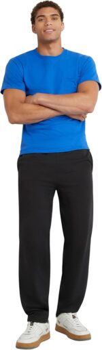 Hanes Mens EcoSmart Best Sweatpants, Athletic Lounge Pants with Cinched Cuffs, 1 Or 2 Pack - Image 5