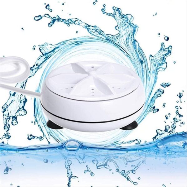 Portable Washing Machine, Mini Ultrasonic Washing Machine 3 in 1 Dishwashers Ultrasonic Waves Suitable for Home, Business, Travel, College Room, RV, Apartment (3.5IN)
