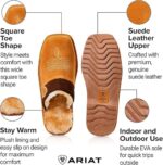ARIAT Men's 2842 Silversmith Outdoor Indoor Western Suede Foam Cushioned Square Toe Slipper - Image 3