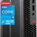 Lenovo ThinkStation P3 Tiny Desktop Computer, Intel Core i5-14500 vPro (14-Core up to 5.0GHz), 16GB DDR5 RAM 512GB NVMe SSD, Win 11 Pro, Mini PC Desktop Workstation for Engineering, Creative, Business