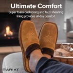 ARIAT Men's 2842 Silversmith Outdoor Indoor Western Suede Foam Cushioned Square Toe Slipper - Image 6