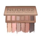 Nudes 2 Series Mini Eyeshadow Palette, Velvety Matte&Satin Finish, 6 Nude Taupe & Brown Neutral Eye Shadows, Travel Friendly Size, Vegan, Cruelty -free