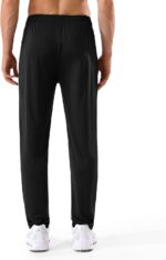 5 Pack Men's Sweatpants with Zipper Pockets Stretch Lightweight Athletic Track Activewear Pants for Men Joggers - Image 3