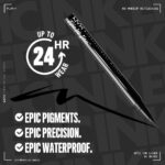 NYX PROFESSIONAL MAKEUP Epic Ink Liner, Waterproof Liquid Eyeliner - Black, Vegan Formula - Image 2