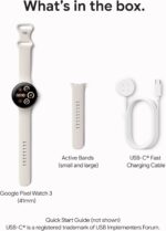 Google Pixel Watch 3 (41mm) 2024 Model - Android Smartwatch, Heart Rate Tracking, Fitbit Advanced Running, Fitness Insights, 24-Hour Battery - Matte Black Aluminum Case - Obsidian Band - Wi-Fi - Image 12