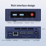 Beelink EQ Mini PC,Mini S12 N95 Intel Alder Lake-N95 (up to 3.4GHz),16GB DDR4 500GB M.2 SSD Mini Desktop Computer, Support 4K@60Hz Dual HDMI Display, 2.5G LAN/USB3.2/Low-Power Home/Office Micro PC - Image 7