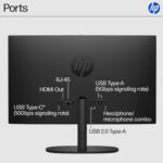 HP 2025 22" FHD All-in-One Desktop Computer • The New Version for Everyday Use • Latest 13th Gen Intel Quad-Core CPU • 8GB DDR5 • 128GB Storage • HDMI • Type-C • Wi-Fi • HD Webcam • Win11 Pro • Black - Image 5