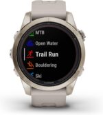 Garmin fēnix 7S Pro Sapphire Solar, Multisport GPS Smartwatch, Built-in Flashlight, Solar Charging Capability, Sand - Image 2