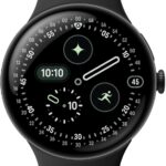 Google Pixel Watch 4 (41mm) - Android Smartwatch - Heart Rate and Sleep Tracking - 30-Hour Battery - Fitness Tracking - Google AI - Matte Black Aluminum Case - Obsidian Active Band - LTE (2025 Model)