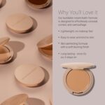 No Makeup Makeup Long-Lasting Lightweight Foundation & Brush Duo | Cruelty-Free, Fragrance-Free, Buildable, Transfer-Proof Makeup (Dark) - Image 5