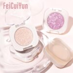 FeiCuiYun Glitter Shimmer Sparkle Eye Shadow Palette Makeup for Older Women, Pearl White Silver Glitter Shimmer Metallic Holographic Iridescent Cream Iridescent Single Monochrome Eyeshadow Makeup, 11 - Image 6