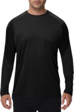 Long Sleeve Shirts for Men - Quick Dry Moisture Wicking UV UPF Sun Protection T-Shirts for Fishing Workout Swim