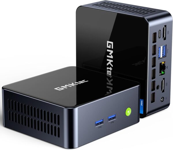 GMKtec M3 Ultra Mini PC with Intel Core i7 12700H (14C/20T 4.7 GHz), 16GB DDR4 RAM+512GB NVMe SSD, Mini Desktop Computer Iris XE Graphics, Triple 4K Display, WiFi 6, BT5.2, USB-C