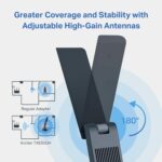 TP-Link WiFi 6E USB Adapter for Desktop PC - (Archer TXE50UH) AXE3000 Tri-Band Wireless Network Adapter, Ultra-Low Latency, MU-MIMO, OFDMA, Refined Security, WPA3, Supports Windows 11/10 - Image 6