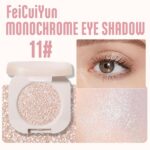 FeiCuiYun Glitter Shimmer Sparkle Eye Shadow Palette Makeup for Older Women, Pearl White Silver Glitter Shimmer Metallic Holographic Iridescent Cream Iridescent Single Monochrome Eyeshadow Makeup, 11 - Image 3