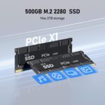 Beelink EQ Mini PC,Mini S12 N95 Intel Alder Lake-N95 (up to 3.4GHz),16GB DDR4 500GB M.2 SSD Mini Desktop Computer, Support 4K@60Hz Dual HDMI Display, 2.5G LAN/USB3.2/Low-Power Home/Office Micro PC - Image 5