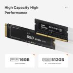 BOSGAME E4 Mini PC, Mini Computers with AMD Ryzen 5 3550H, 16GB DDR4 512GB PCIe SSD, Dual RJ45, 4K Triple Display, USB-C, USB 3.2, Wi-Fi 5/BT 5.0, Micro Desktop Computers for Office, Home & Streaming - Image 3