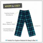 Mad Dog Concepts Boys Pajama Pants - Soft Micro Fleece PJ Bottoms for Kids Printed Plaid Design Boy's Sleepwear Size 6–20 3PK - Image 3