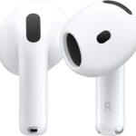 Apple AirPods 4 Wireless Earbuds, Bluetooth Headphones, Personalized Spatial Audio, Sweat and Water Resistant, USB-C Charging Case, H2 Chip, Up to 30 Hours of Battery Life, Effortless Setup for iPhone