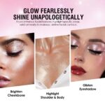 BAISEN DIARY 8-Color Glitter Eyeshadow Palette, Star Diamond Glitz, High Shine Metallic & Sparkle Shades, Long-Lasting Waterproof Eye Makeup, Smooth Blendable Powder for Party & Night Look - Image 5