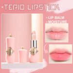 BestLand 6 Pcs/Set Flower Jelly Lipstick Set Temperature Change Moisturizer Long Lasting Nutritious Balm Magic Color Change Lip Gloss - Image 4