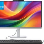 Lenovo 24 All-in-One Desktop Computer, 8GB DDR4 RAM, 512GB PCIe SSD, Intel 8-Core i3-N305, 1080P Display, WiFi, Bluetooth, HDMI, RJ-45, KB & M, Win 11, Snow White