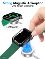 Travel Essentials for Apple Watch Charger,iPhone Charger,3 in 2 Type C/Lightning/Magnetic Fast Charging Cable,Multi Charging Cable Portable Designed for iWatch Series,iPhone 17-11,Galaxy S25-21-4FT - Image 6