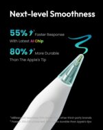 Metapen A8 iPad Pencil for Apple iPad 2018-2025, 4Min Fast Charge,Magnetic Attachment Stylus Pen for iPad 11/10/9/8/7/6th Gen, iPad Accessories for Pro 12.9/11/13-inch M4, Air 3/4/5/M2/M3, Mini 5/6th - Image 3