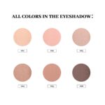 Nudes 2 Series Mini Eyeshadow Palette, Velvety Matte&Satin Finish, 6 Nude Taupe & Brown Neutral Eye Shadows, Travel Friendly Size, Vegan, Cruelty -free - Image 3