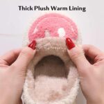 Bevaney Smile Face Slippers for Women - Soft Plush Retro Preppy Slip-on Comfortable Indoor/Outdoor Shoes - Image 3